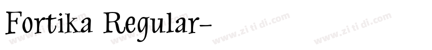 Fortika Regular字体转换